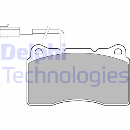 DELPHI LP3157 Brzdové platničky Predné pre
