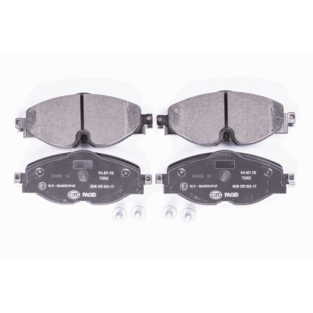 HELLA 8DB 355 023-171 Brzdové platničky Predné pre