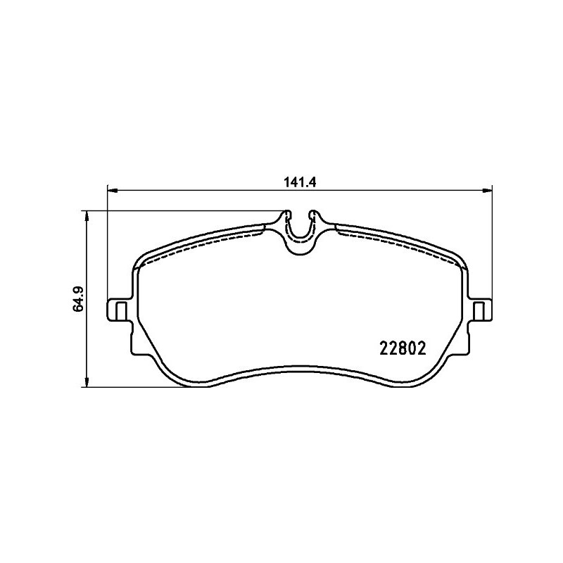 HELLA 8DB 355 037-751 Bremsbeläge Hinten für