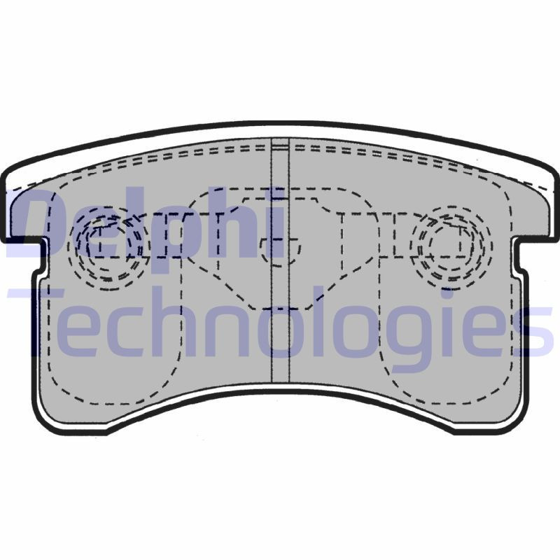 DELPHI LP1141 Plaquettes de frein Avant pour