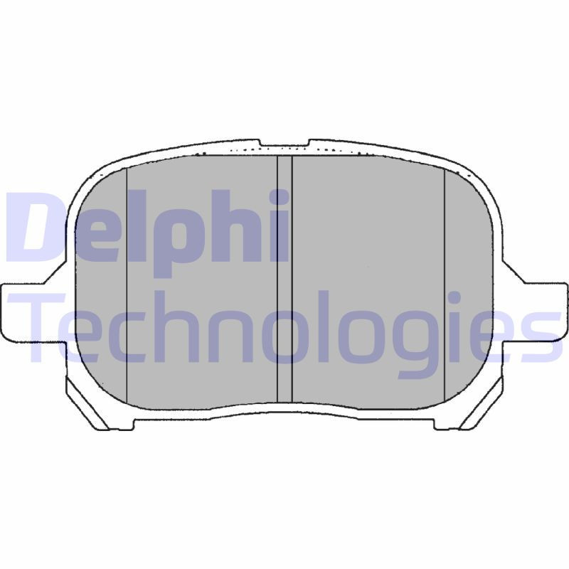 DELPHI LP1144 Pastiglie freno Anteriore per