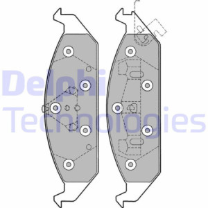 DELPHI LP1161 Brzdové platničky Predné pre