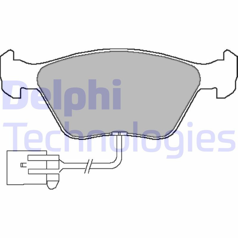 DELPHI LP1598 Plaquettes de frein Avant pour