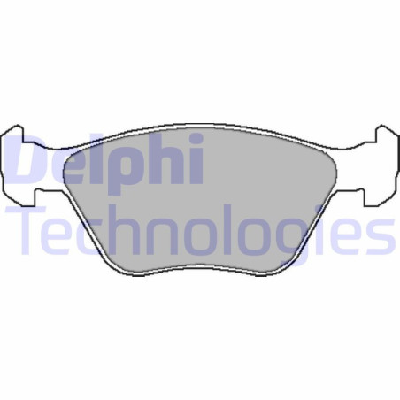 DELPHI LP1602 Klocki hamulcowe Przód dla