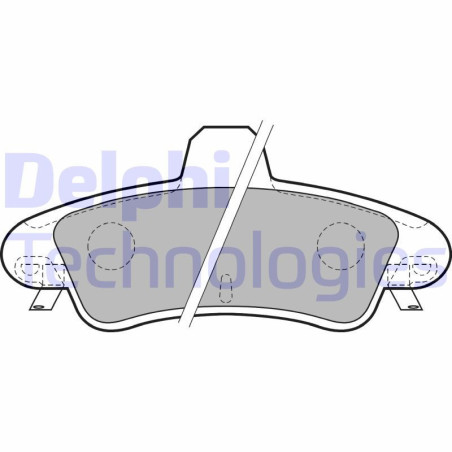 DELPHI LP1725 Plaquettes de frein Arrière pour