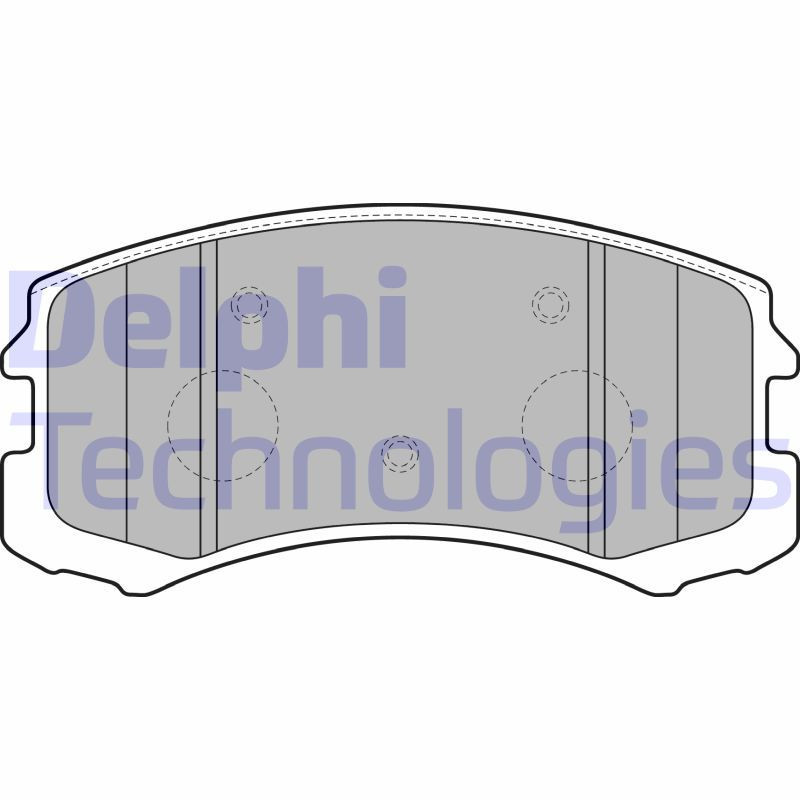 DELPHI LP1901 Pastiglie freno Anteriore per