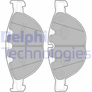 DELPHI LP2041 Brzdové platničky Predné pre