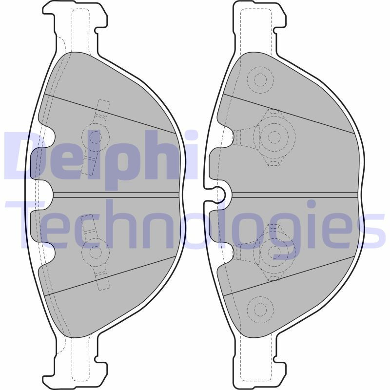 DELPHI LP2041 Pastiglie freno Anteriore per