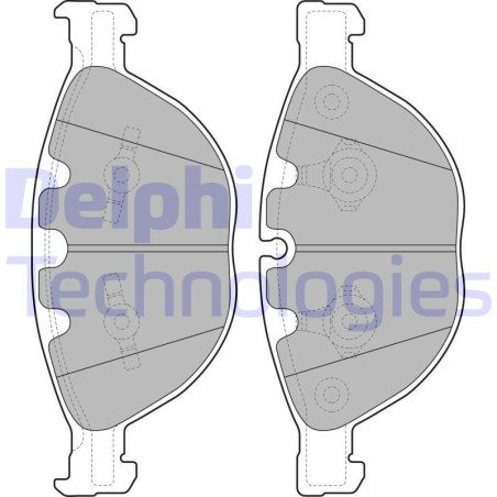 DELPHI LP2041 Pastillas de freno Delantero para