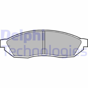 DELPHI LP208 Brzdové platničky Predné pre