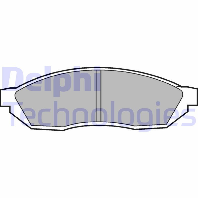 DELPHI LP208 Pastiglie freno Anteriore per