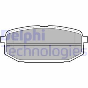 DELPHI LP2088 Brzdové platničky Zadné pre
