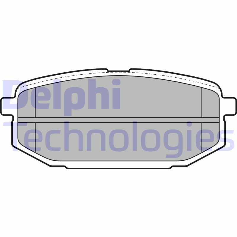 DELPHI LP2088 Pastiglie freno Posteriore per