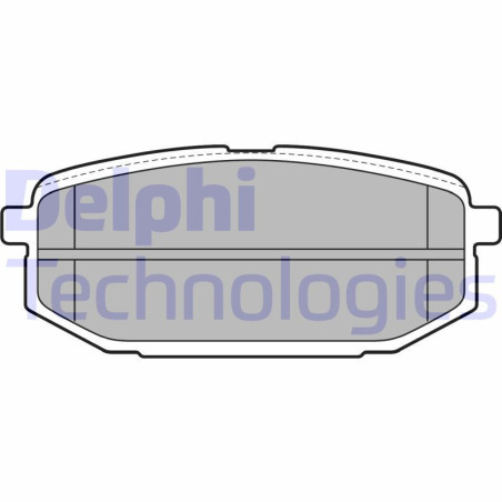 DELPHI LP2088 Pastillas de freno Trasero para