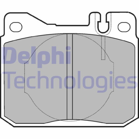 DELPHI LP221 Pastillas de freno Delantero para