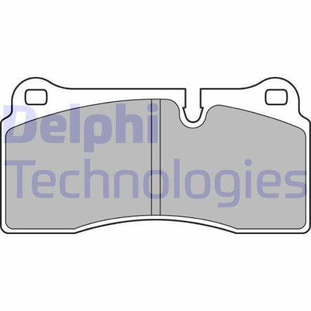 DELPHI LP2448 Brzdové platničky Zadné pre