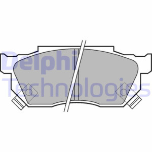 DELPHI LP445 Brzdové platničky Predné pre