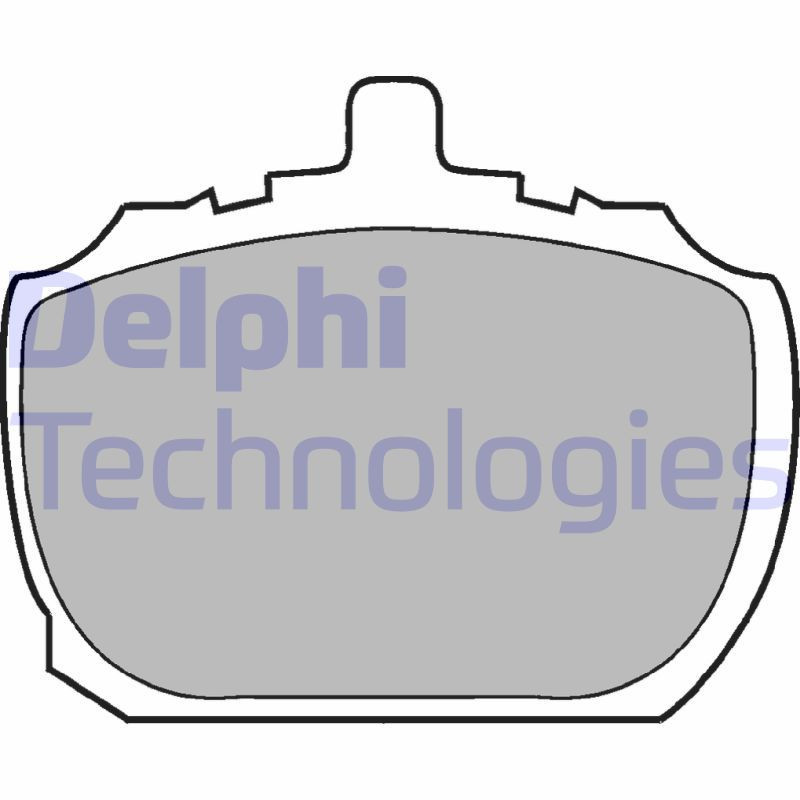 DELPHI LP45 Brzdové platničky Predné pre