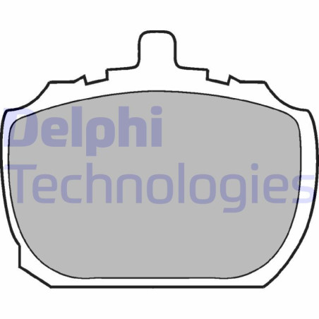 DELPHI LP45 Brzdové platničky Predné pre
