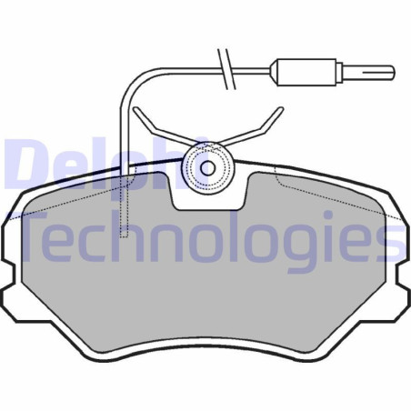 DELPHI LP564 Pastiglie freno Anteriore per