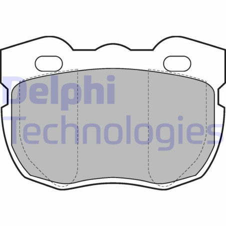 DELPHI LP599 Pastiglie freno Anteriore per