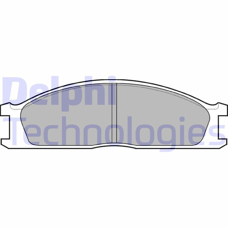 DELPHI LP726 Klocki hamulcowe Przód dla