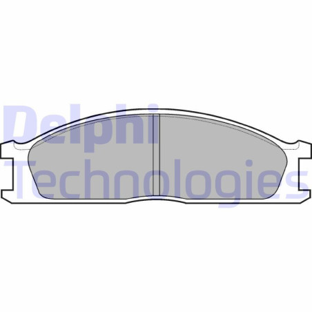 DELPHI LP726 Klocki hamulcowe Przód dla
