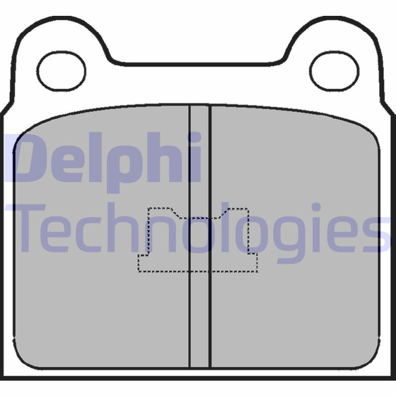 DELPHI LP76 Plaquettes de frein Avant pour
