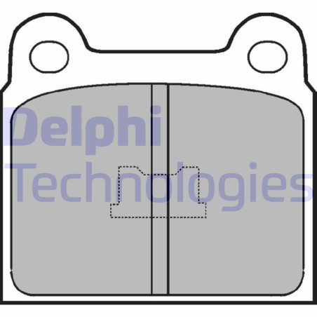 DELPHI LP76 Brzdové platničky Predné pre