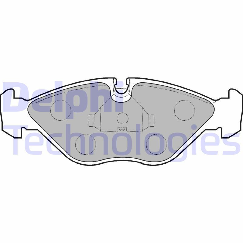 DELPHI LP786 Brzdové platničky Predné pre