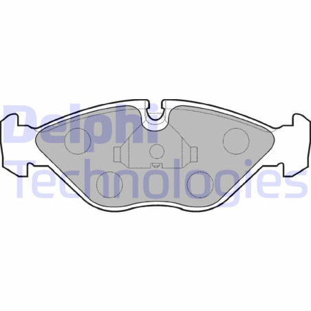 DELPHI LP786 Pastillas de freno Delantero para