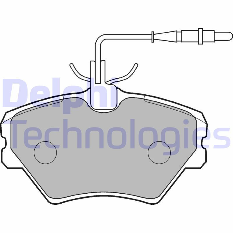 DELPHI LP862 Brzdové platničky Predné pre