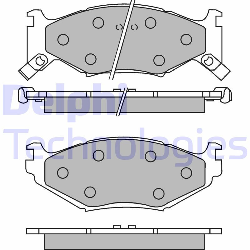DELPHI LP891 Pastiglie freno Anteriore per
