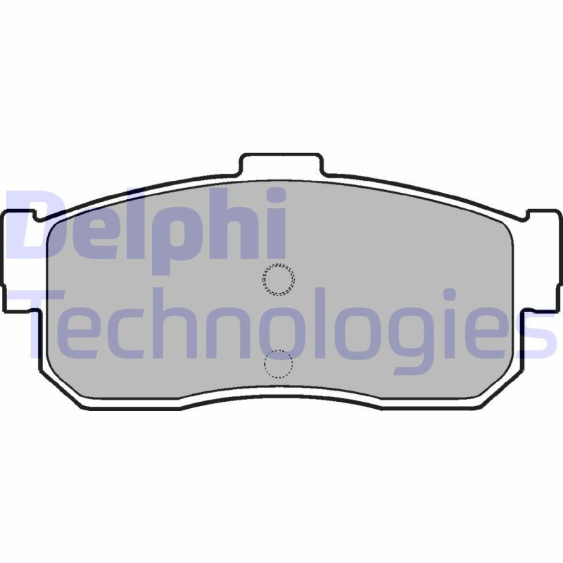 DELPHI LP975 Pastiglie freno Posteriore per
