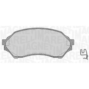 MAGNETI MARELLI 363916060293 Brzdové destičky Přední pro