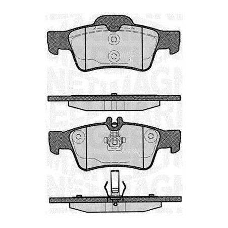 MAGNETI MARELLI 363916060316 Plaquettes de frein Arrière pour