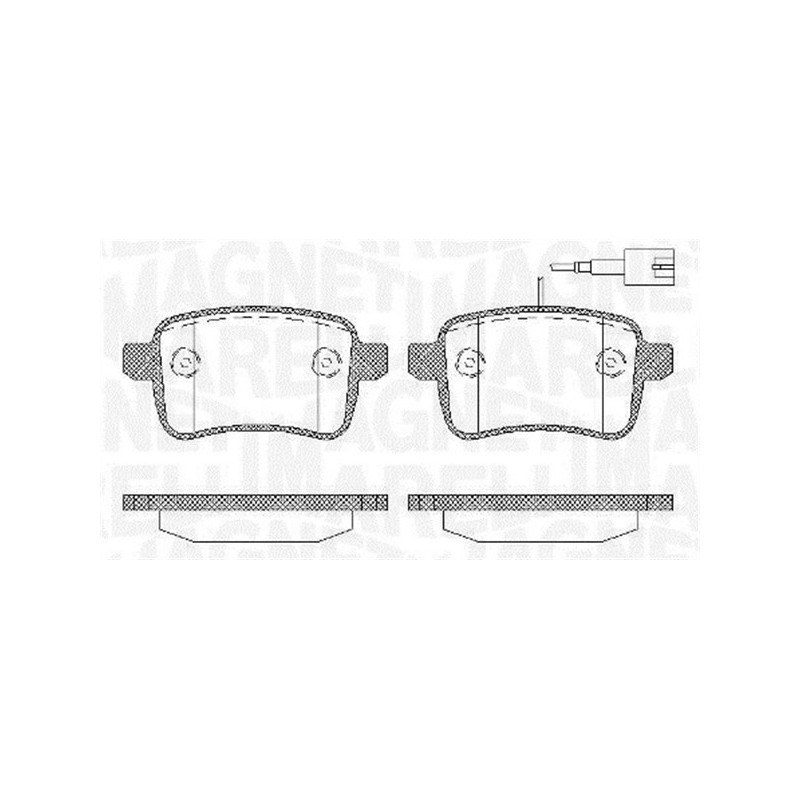 MAGNETI MARELLI 363916060129 Klocki hamulcowe Tył dla