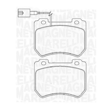 MAGNETI MARELLI 363916060423 Brake Pads Set Front for