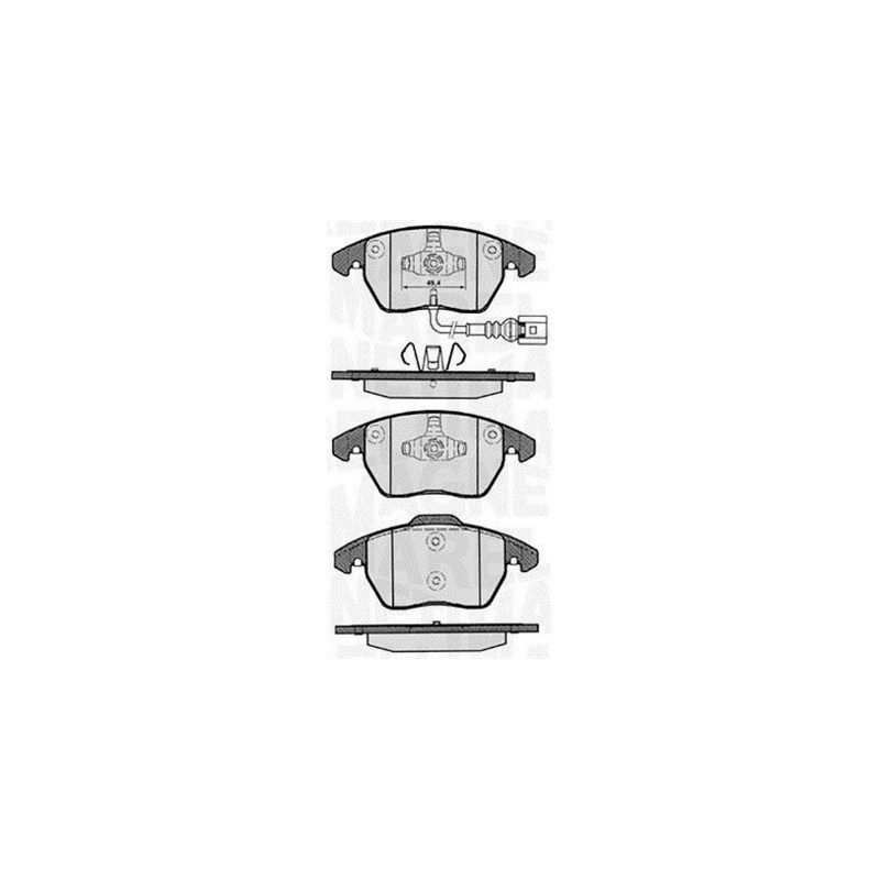 MAGNETI MARELLI 363916060135 Pastiglie freno Anteriore per