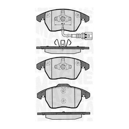 MAGNETI MARELLI 363916060135 Pastiglie freno Anteriore per