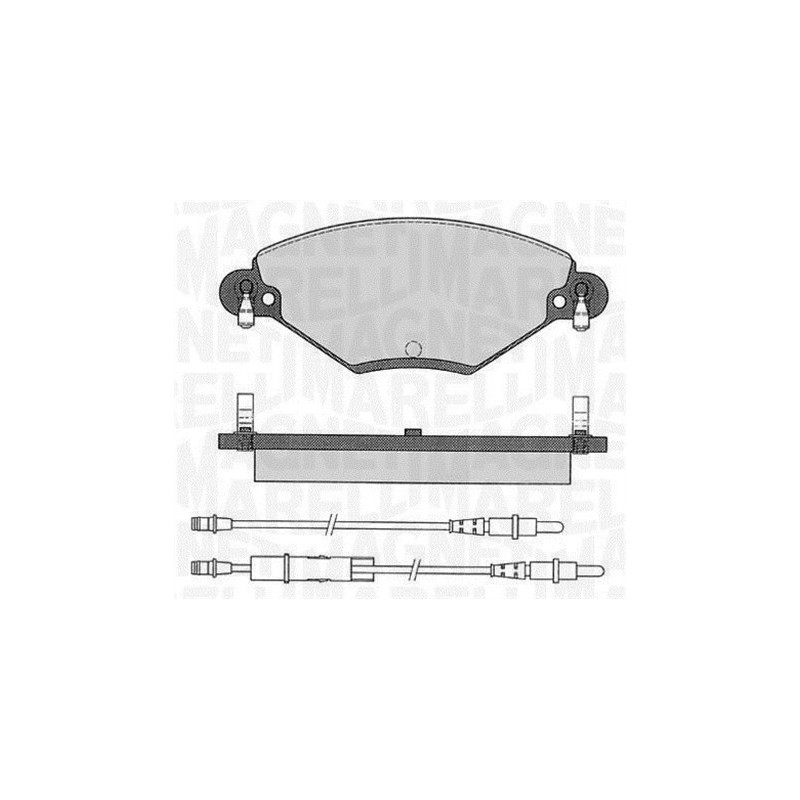 MAGNETI MARELLI 363916060181 Pastiglie freno Anteriore per