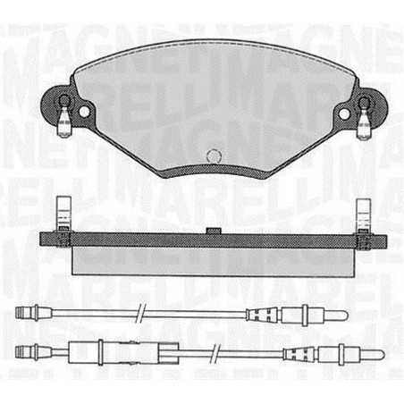 MAGNETI MARELLI 363916060181 Brzdové platničky Predné pre