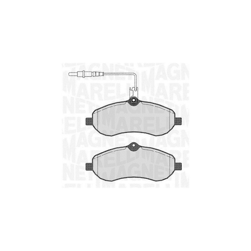 MAGNETI MARELLI 363916060193 Pastillas de freno Delantero para