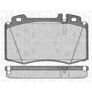 MAGNETI MARELLI 363916060320 Pastillas de freno Delantero para