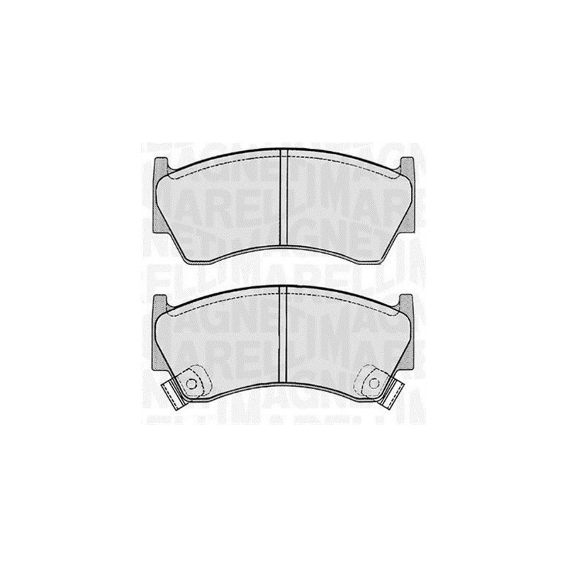 MAGNETI MARELLI 363916060343 Brake Pads Set Front for