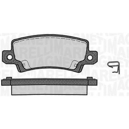 MAGNETI MARELLI 363916060407 Bremsbeläge Hinten für