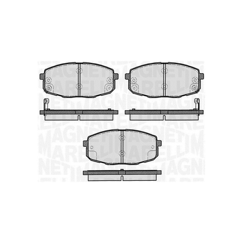 MAGNETI MARELLI 363916060281 Brzdové platničky Predné pre