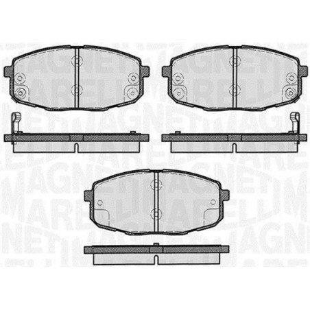 MAGNETI MARELLI 363916060281 Bremsbeläge Vorne für