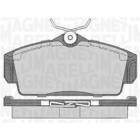 MAGNETI MARELLI 363916060344 Klocki hamulcowe