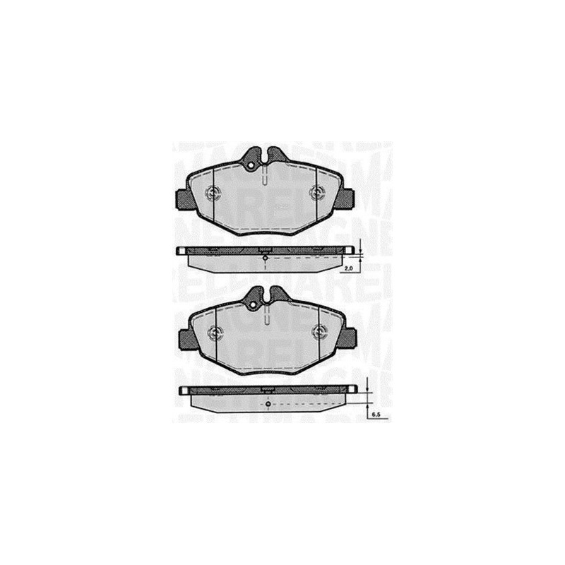 MAGNETI MARELLI 363916060318 Klocki hamulcowe Przód dla